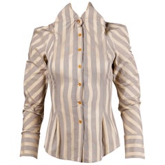 Vivienne Westwood Gold Label Striped Button Up Blouse Top