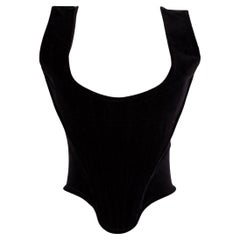 Vivienne Westwood Gold Label Vintage Black Velvet 90s Corset