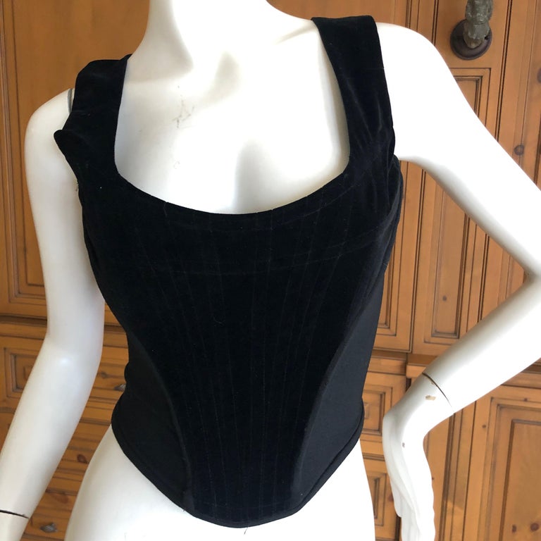 Vivienne Westwood Gold Label Vintage Velvet Trimmed Corset ...