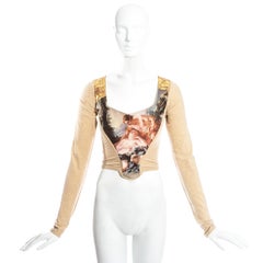 Vivienne Westwood gold lurex 'Portrait Collection' corset, fw 1990