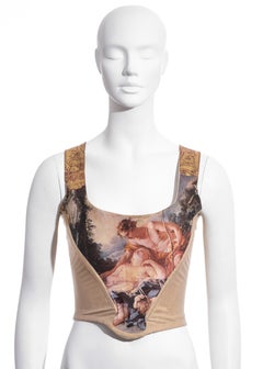 Vivienne Westwood gold lurex 'portrait collection' corset, fw 1990