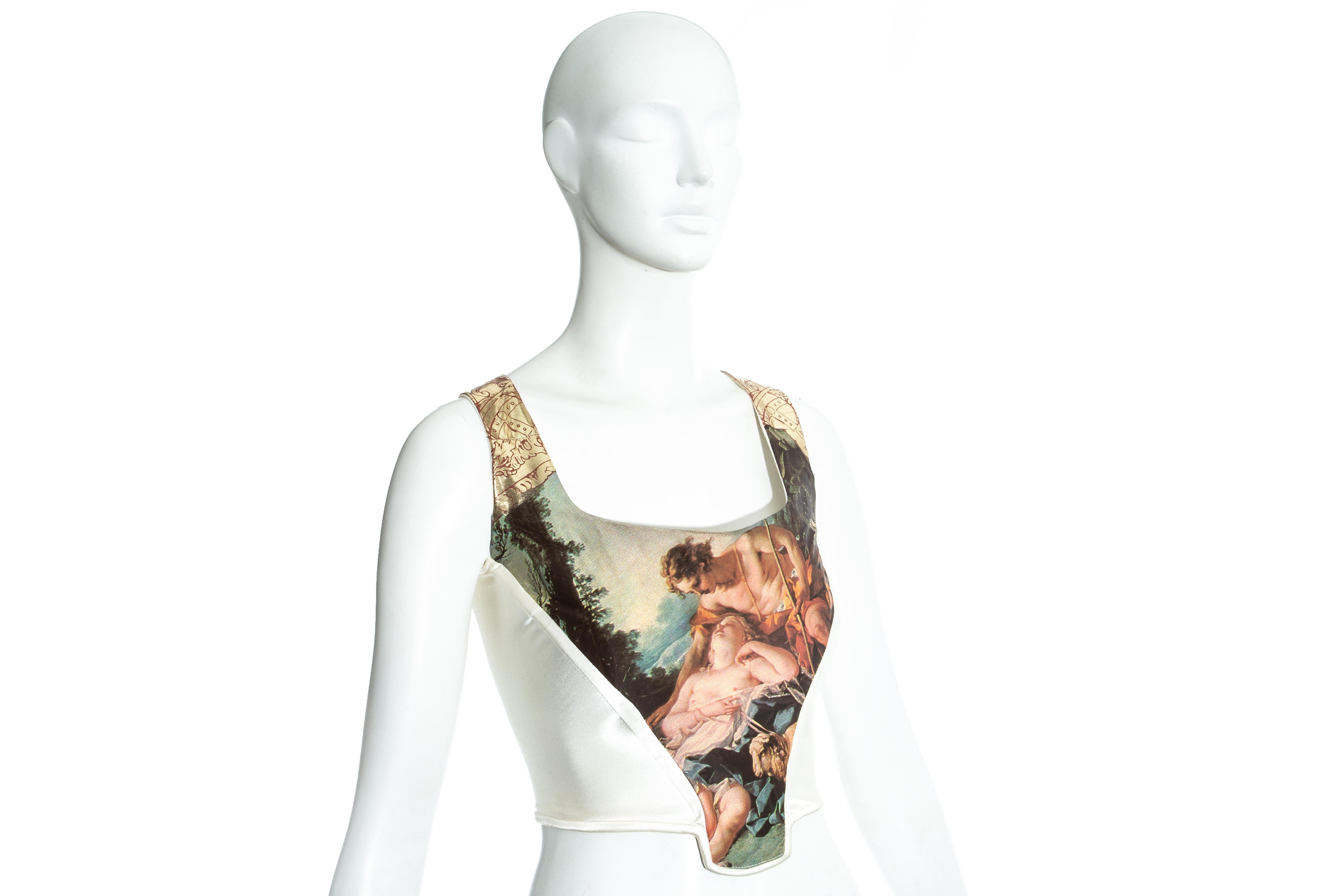Gold Vivienne Westwood gold  'Portrait Collection' corset, fw 1990