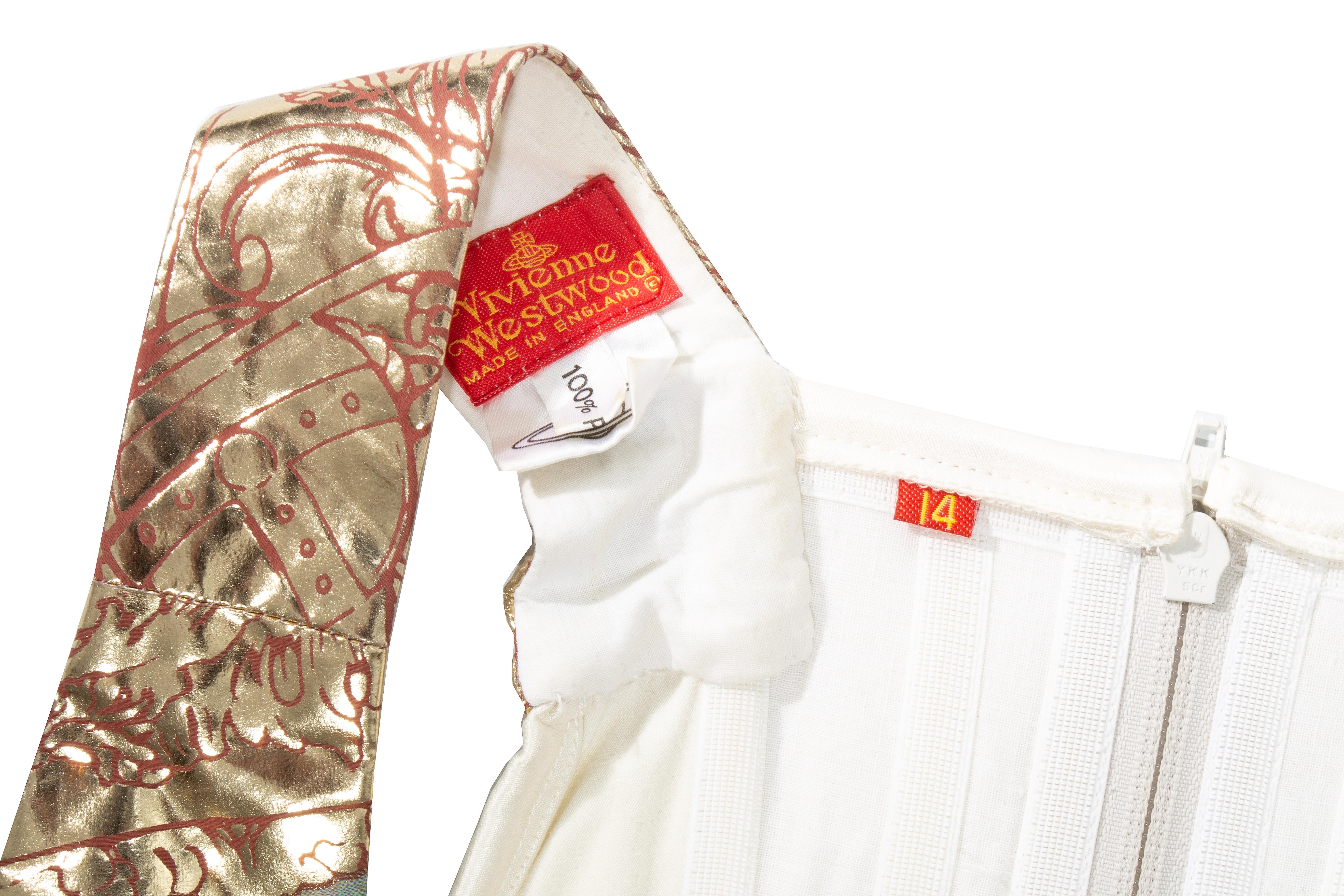 Vivienne Westwood gold  'Portrait Collection' corset, fw 1990 2
