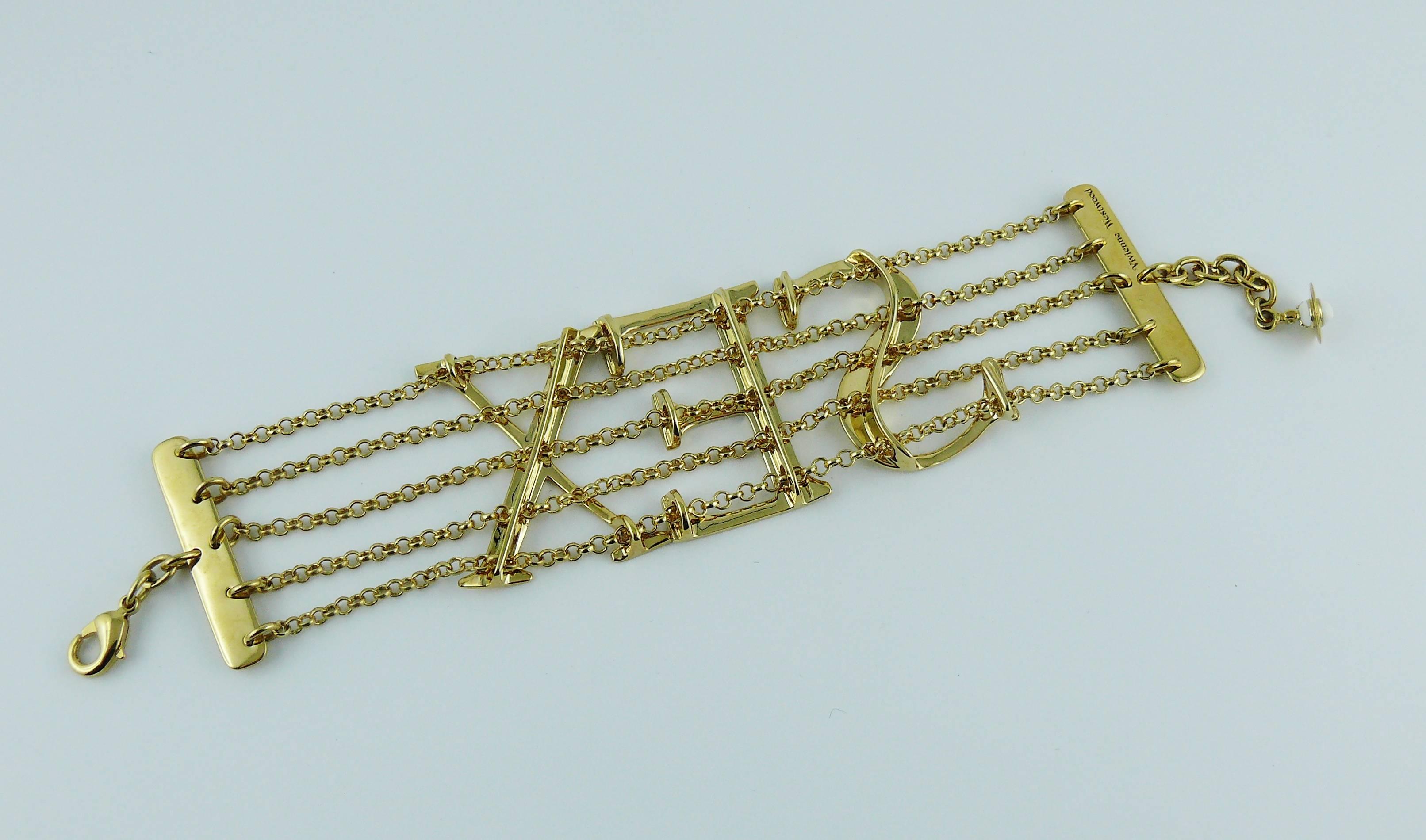 vivienne westwood bracelet gold