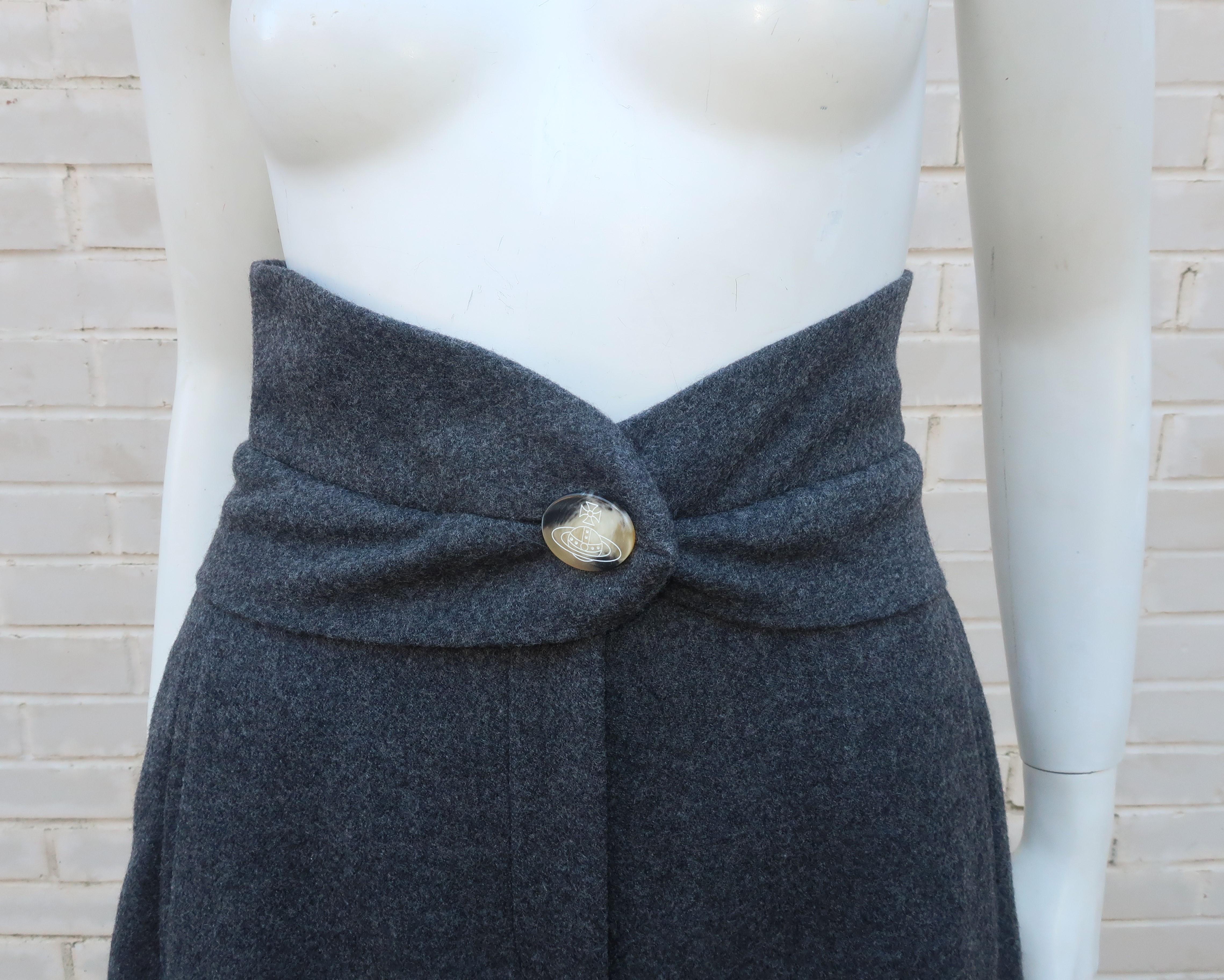 maxi wool skirt