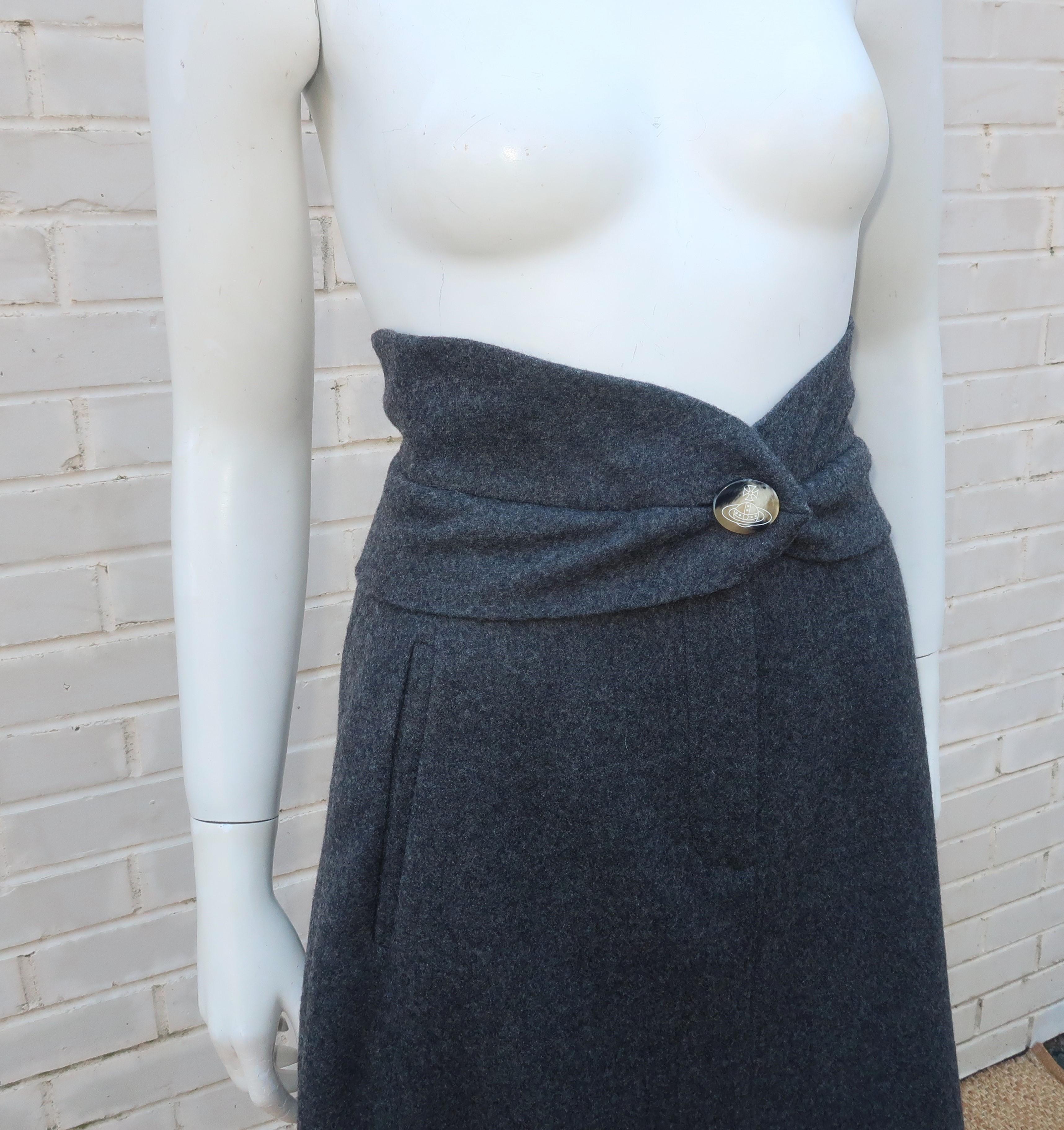 wool maxi skirt