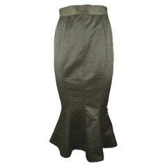 Retro VIVIENNE WESTWOOD –  Green Broomstick Skirt - 1990s Unique Prototype  Size 4US