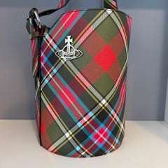 Vivienne Westwood Green Tartan Bucket Bag