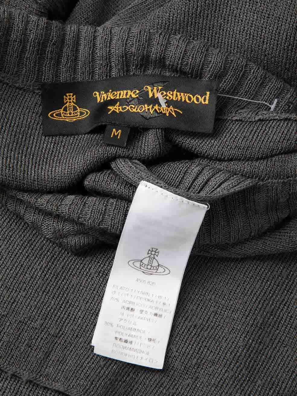 Vivienne Westwood - Jupe en maille grise à imprimé dégradé, taille M Excellent état - En vente à London, GB