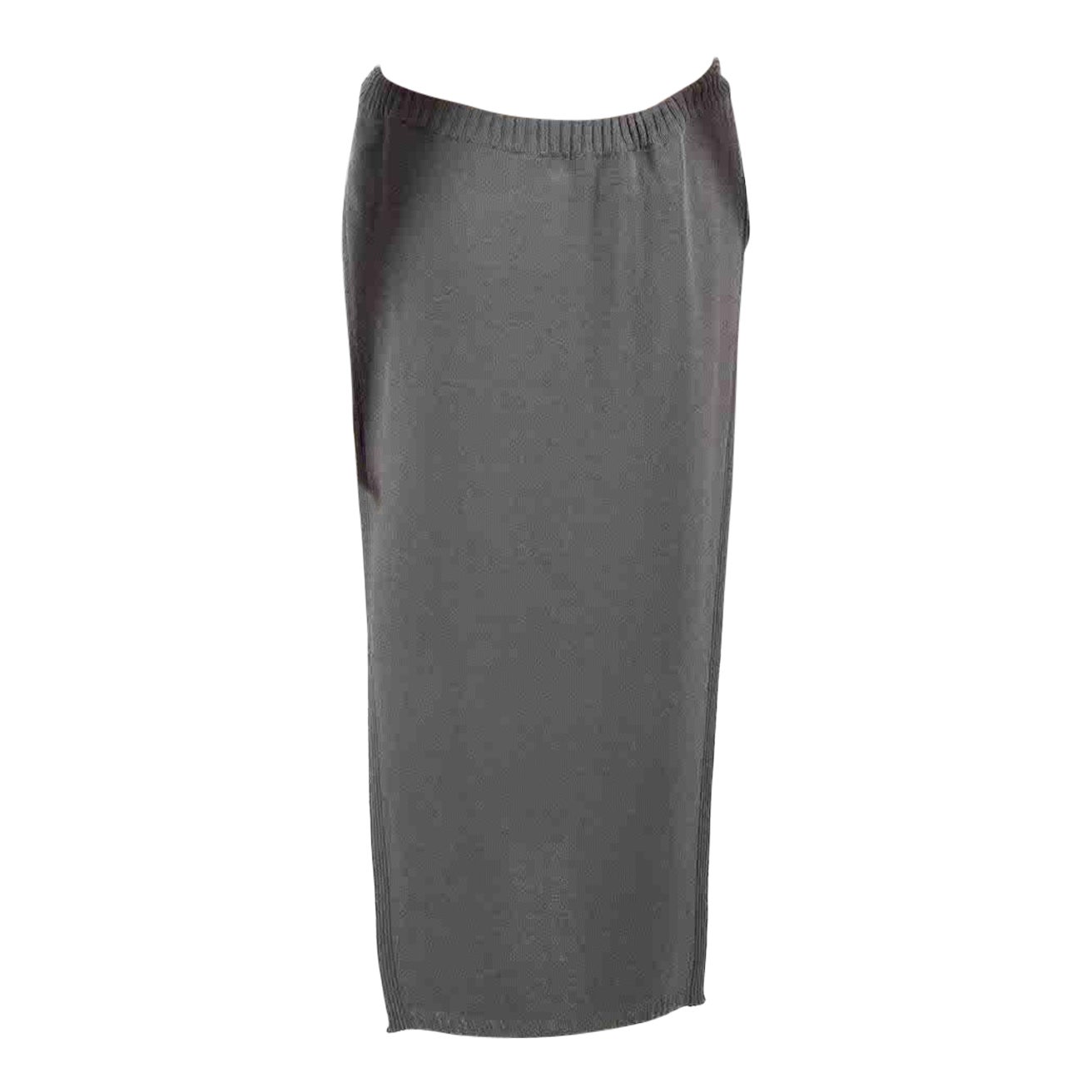 Vivienne Westwood - Jupe en maille grise à imprimé dégradé, taille M en vente