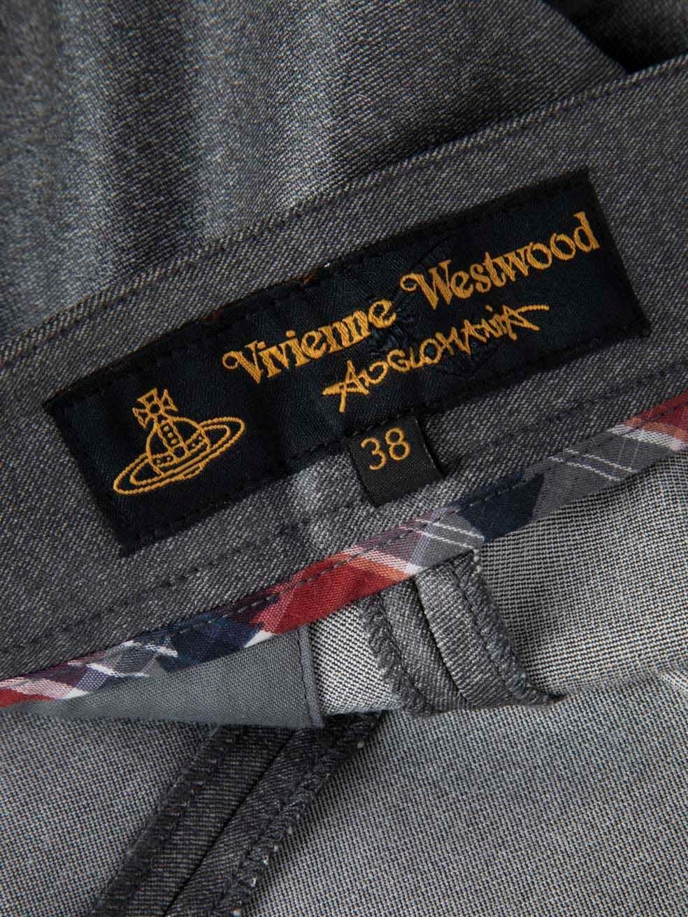 Women's Vivienne Westwood Grey Pleated Mini Skort Size XS For Sale