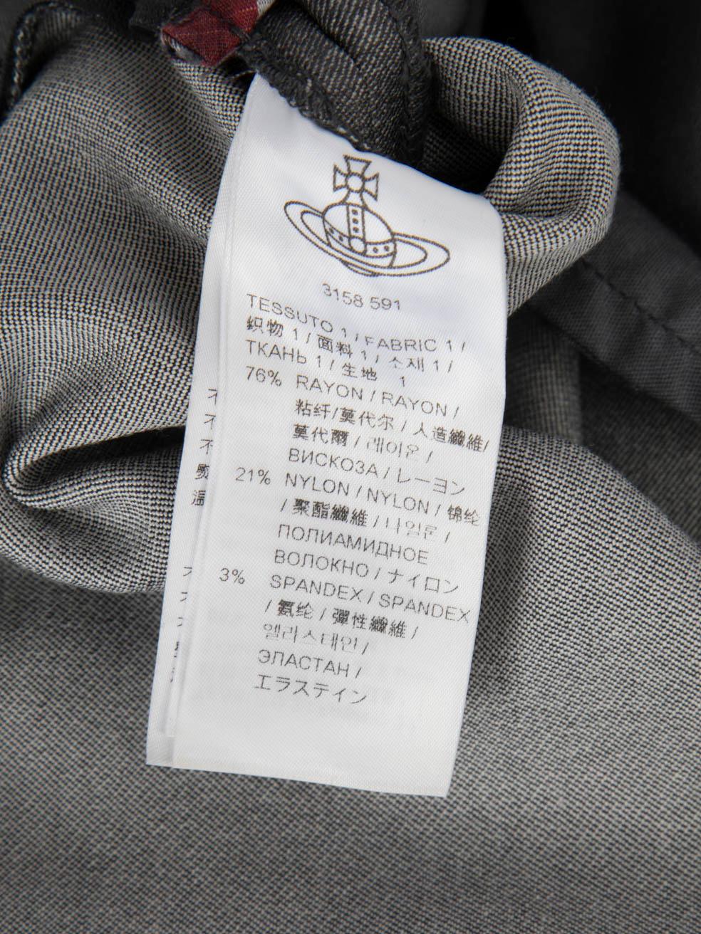 Minifalda plisada gris Vivienne Westwood Talla XS 1