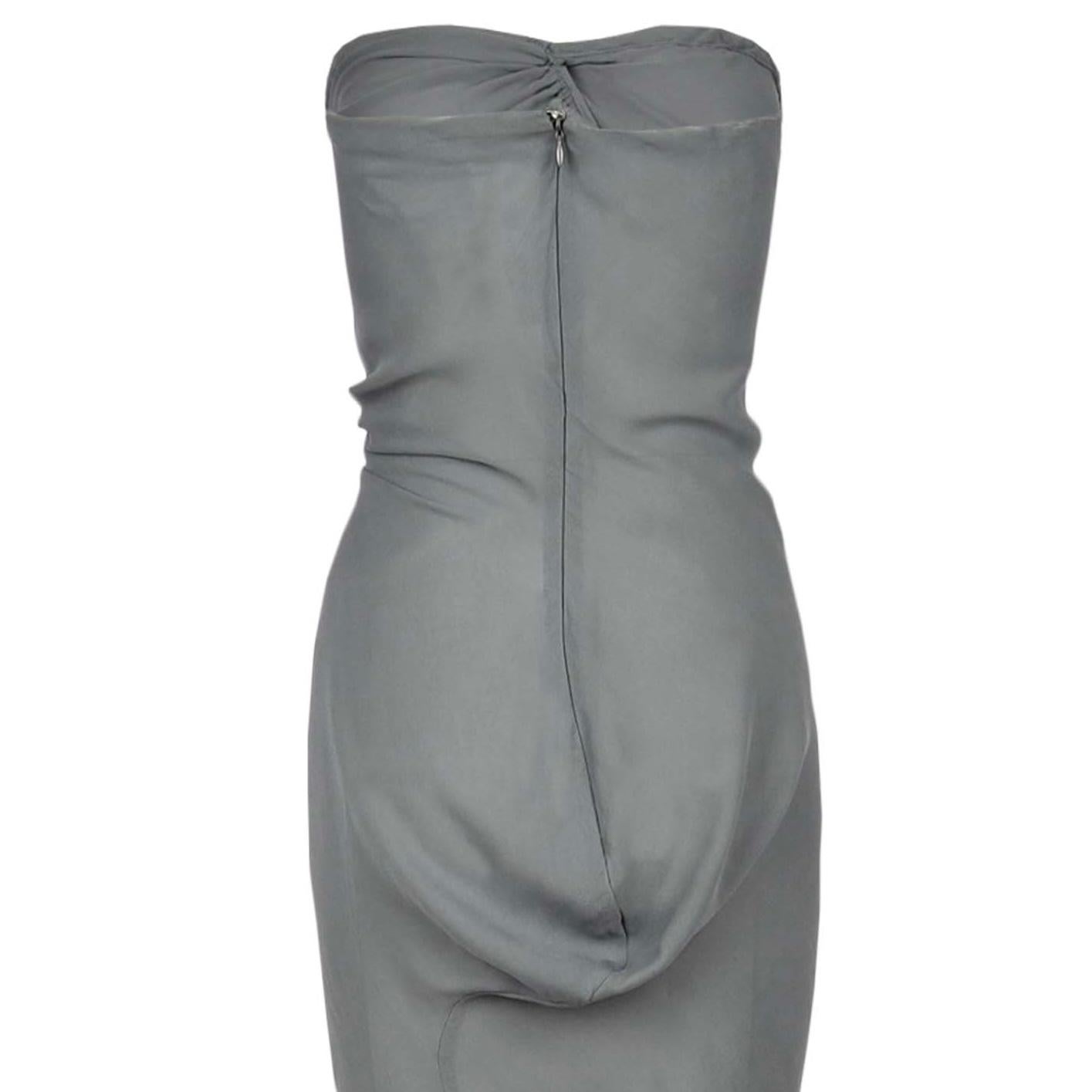 Vivienne Westwood Grey Strapless Gown- '10s In Excellent Condition In Milano, IT