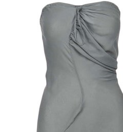 Vivienne Westwood Grey Strapless Gown