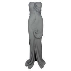 Vivienne Westwood Grey Strapless Gown