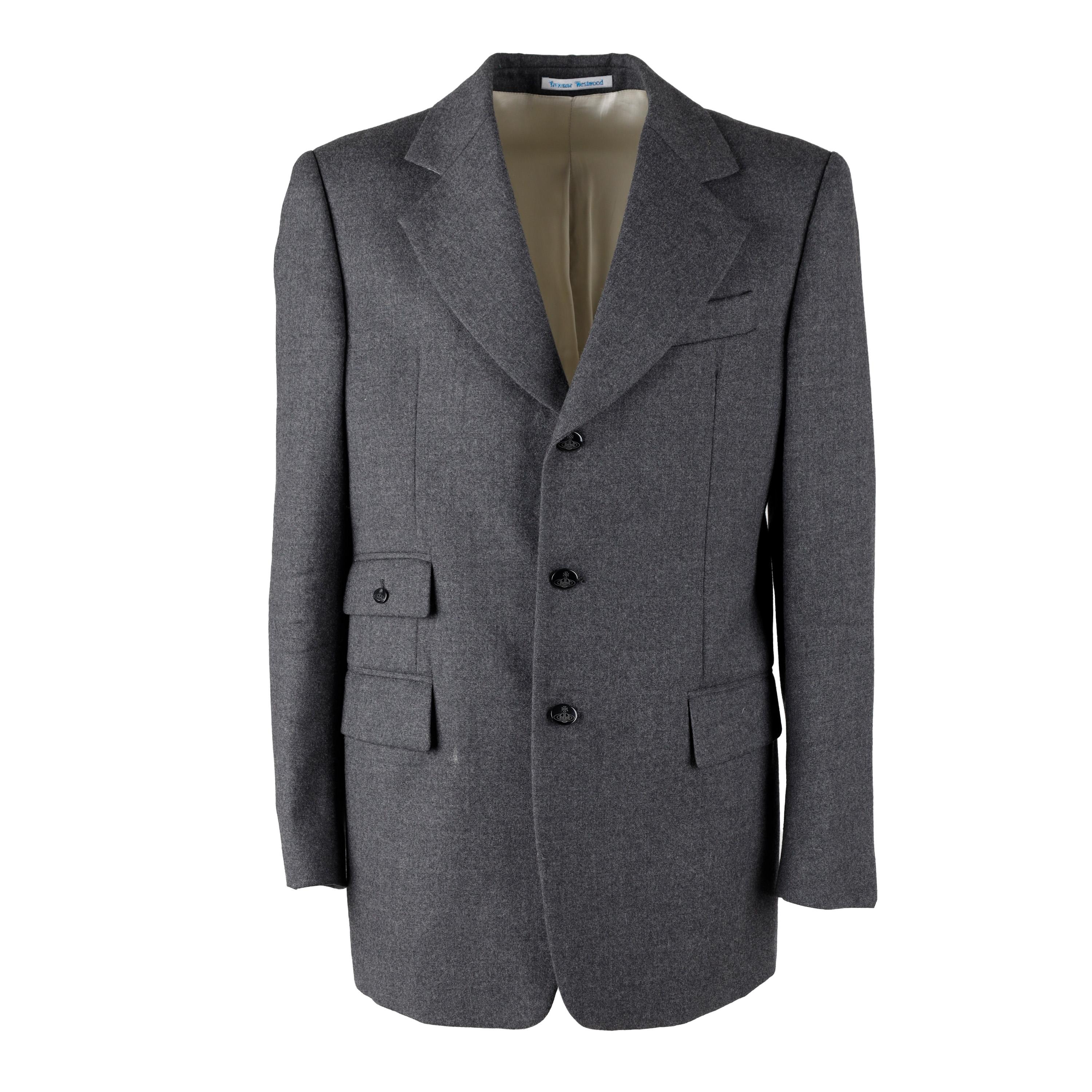 Vivienne Westwood Grey Wool Suit  In Excellent Condition For Sale In Milano, IT