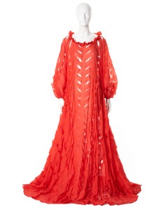 Vivienne Westwood hand-cut red cotton circle-cut dress, ss 1991