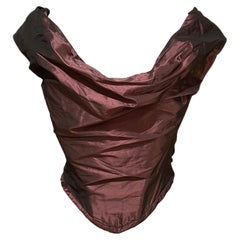 VIVIENNE WESTWOOD hard boned silk blend corset