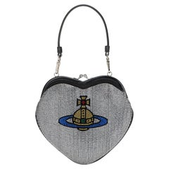 Vivienne Westwood Heart Clutch — Silver