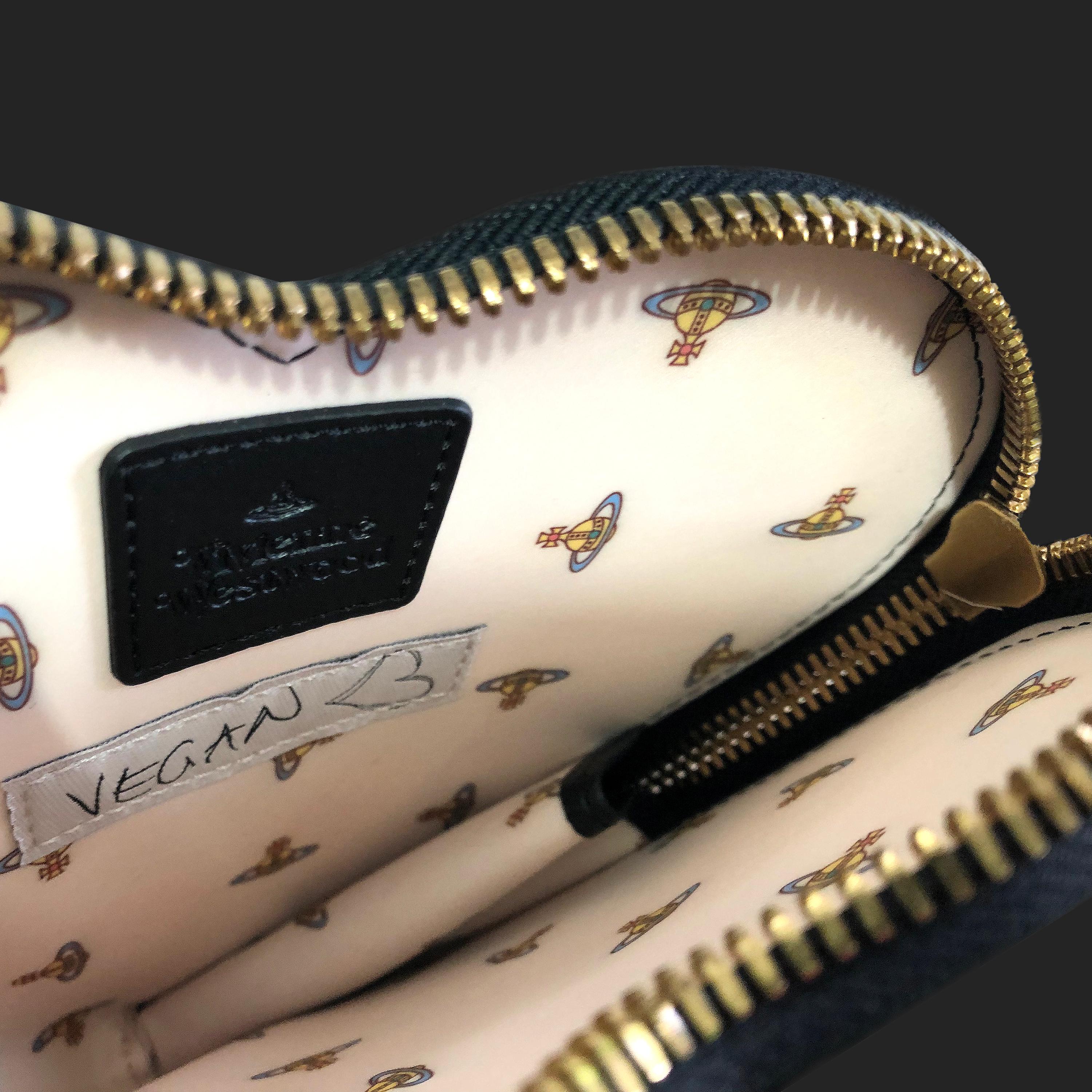 Vivienne Westwood - Bolso Crossbody Corazón - Jacquard Leopardo Dorado - NUEVO Con Etiquetas 3
