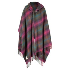 Vivienne Westwood poncho à capuche en tartan