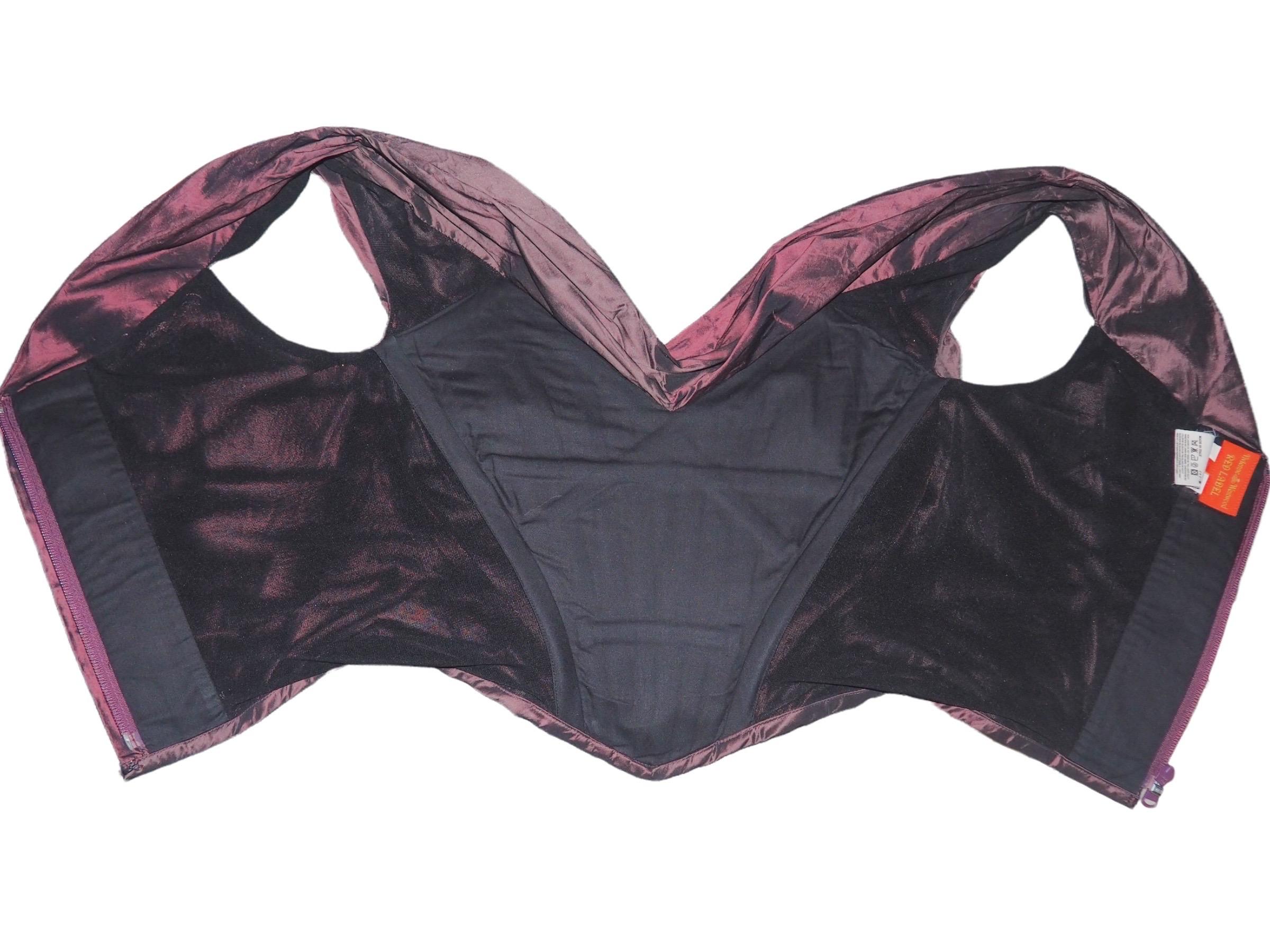 Vivienne Westwood ICONIC 90’s Purple Taffeta Corset In Excellent Condition In São Paulo, SP