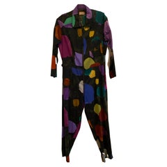 Vivienne Westwood "Limited Edition" Unisex "Midas King" Graffiti Cotton Jumpsuit