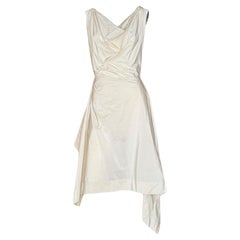 Vivienne Westwood London 2000s Runway Worn Draped Asymmetrical Dress, Italia