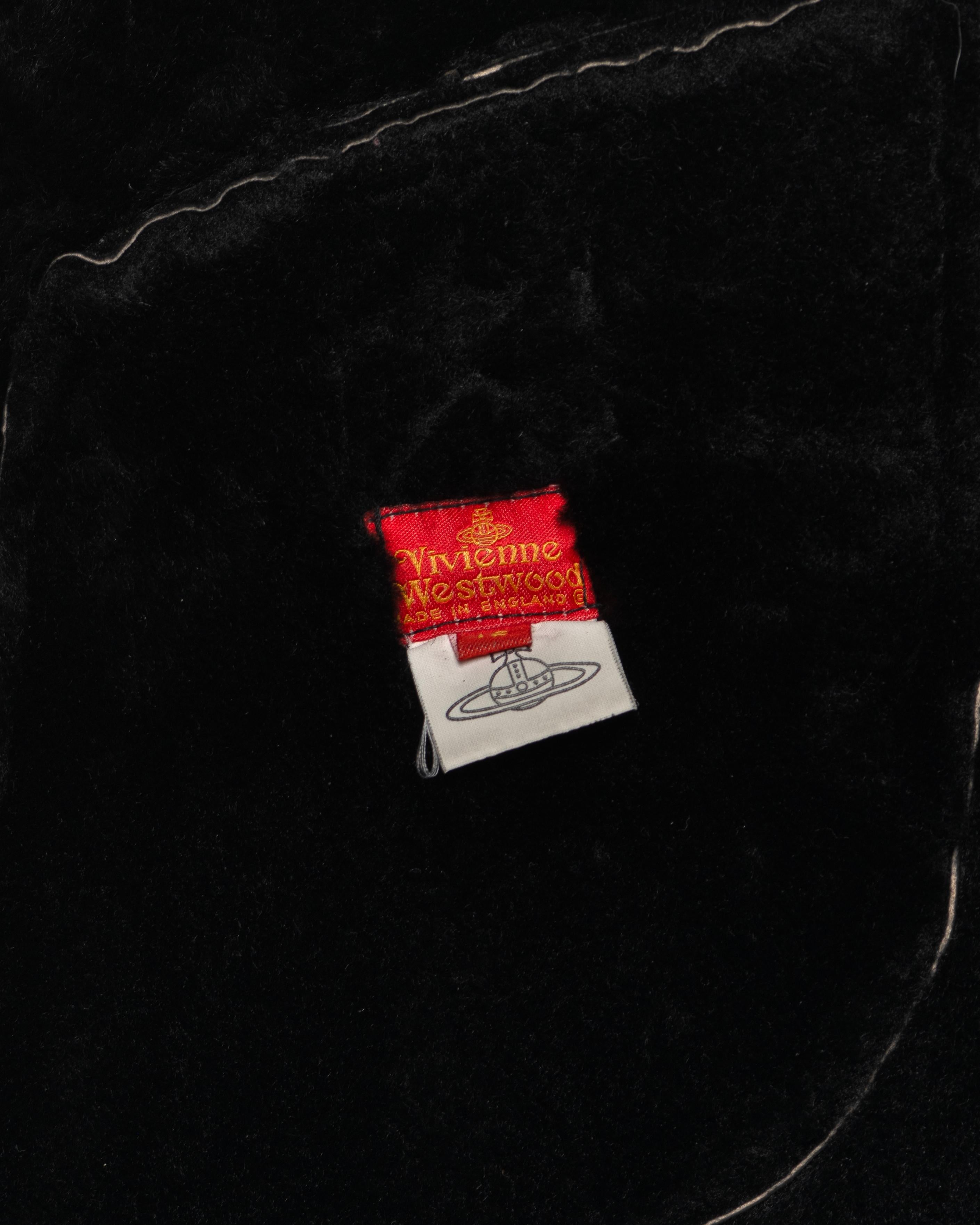 Vivienne Westwood Long Black Sheepskin Coat with Oversized Collar, FW 1992 For Sale 15