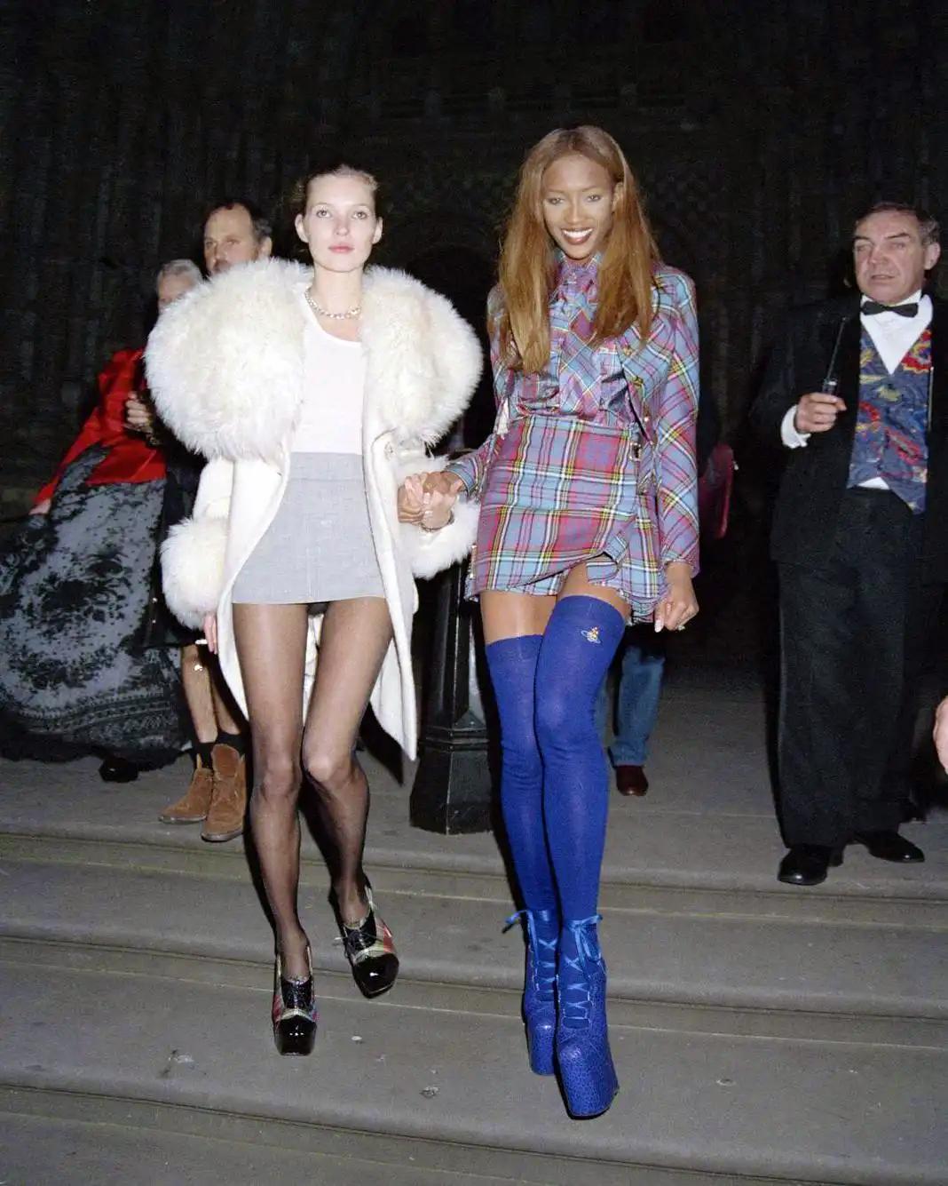 Women's Vivienne Westwood Long Black Sheepskin Coat with Oversized Collar, FW 1992 For Sale