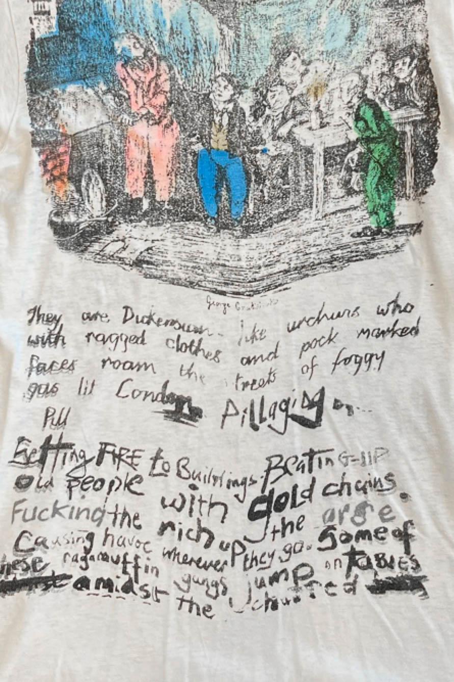 Vivienne Westwood & Malcolm McLaren - T-shirt Oliver Twist 1976-7 Excellent état - En vente à Los Angeles, CA