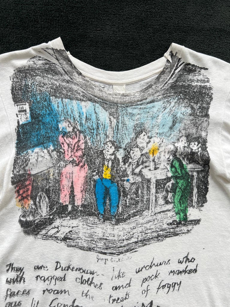 Tee-shirt Vintage Seditionaries Oliver Twist Sex 1976 - Occasion Très Bon état, Taille S Blanc