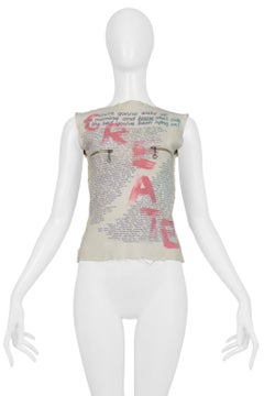 Vivienne Westwood & Malcolm McLaren SEX "Create" Punk T-Shirt 1975-76
