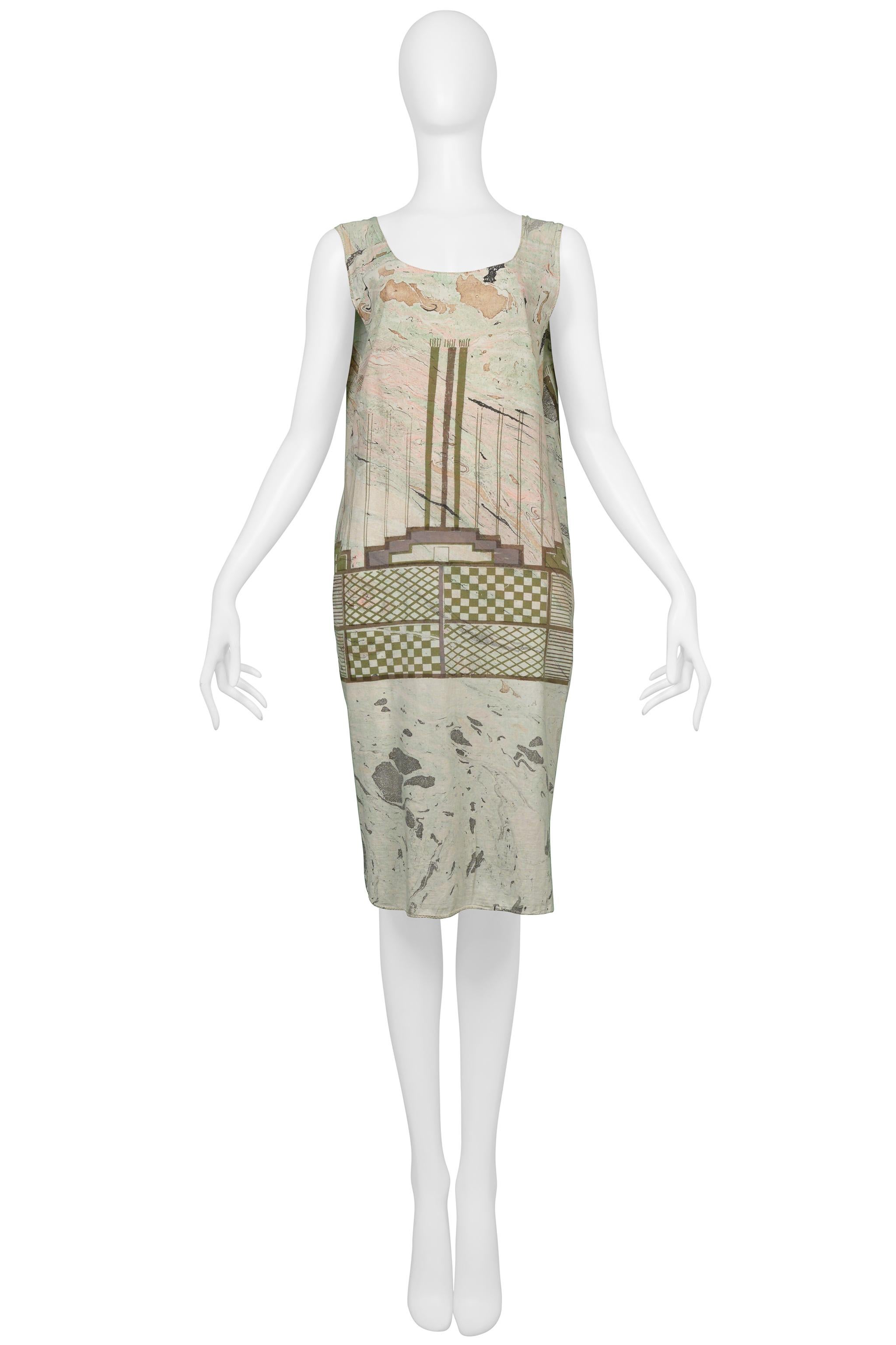 Grigio Vivienne Westwood and Malcolm Mclaren - Vestito in cotone con stampa grafica Worlds End in vendita