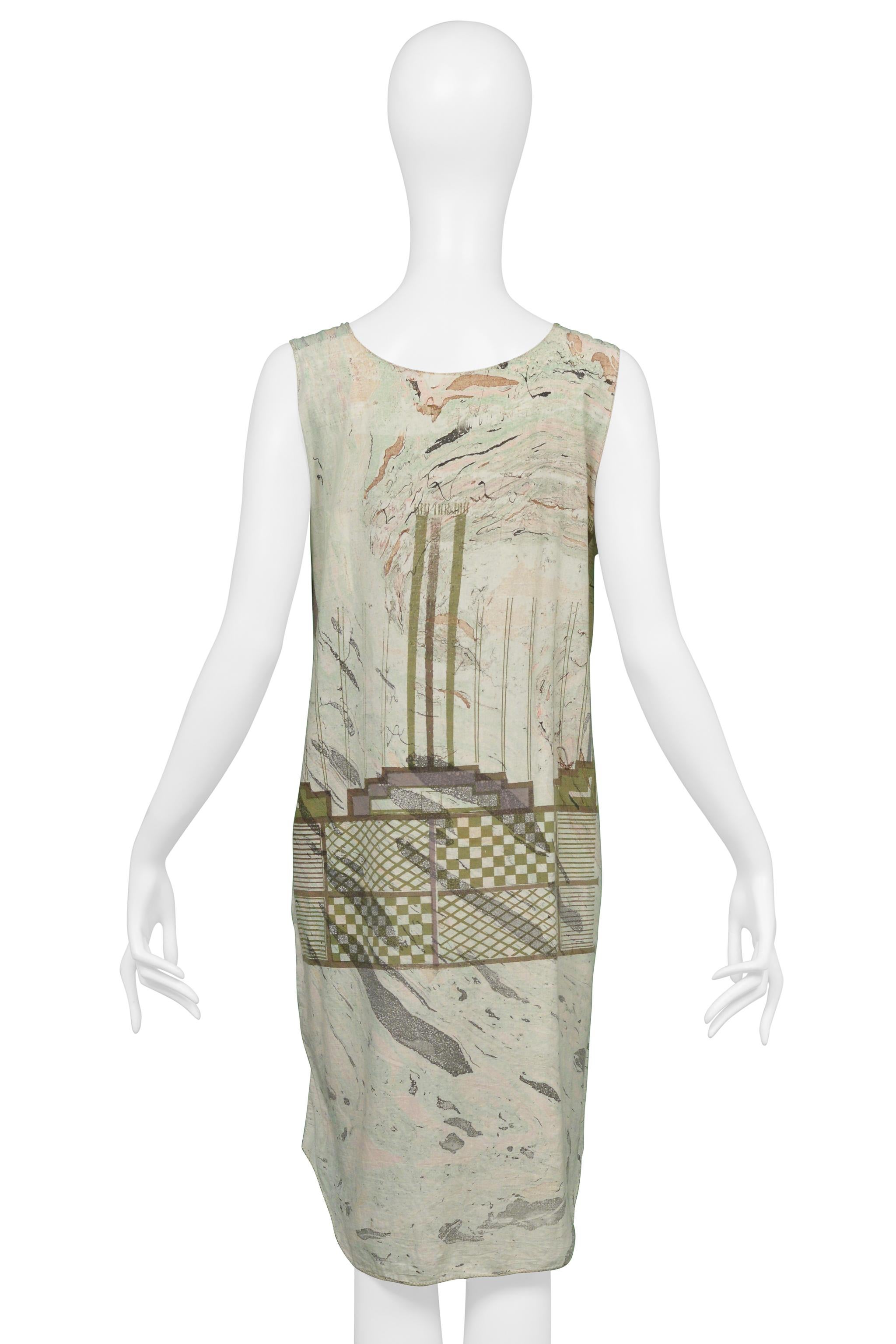 Donna Vivienne Westwood and Malcolm Mclaren - Vestito in cotone con stampa grafica Worlds End in vendita