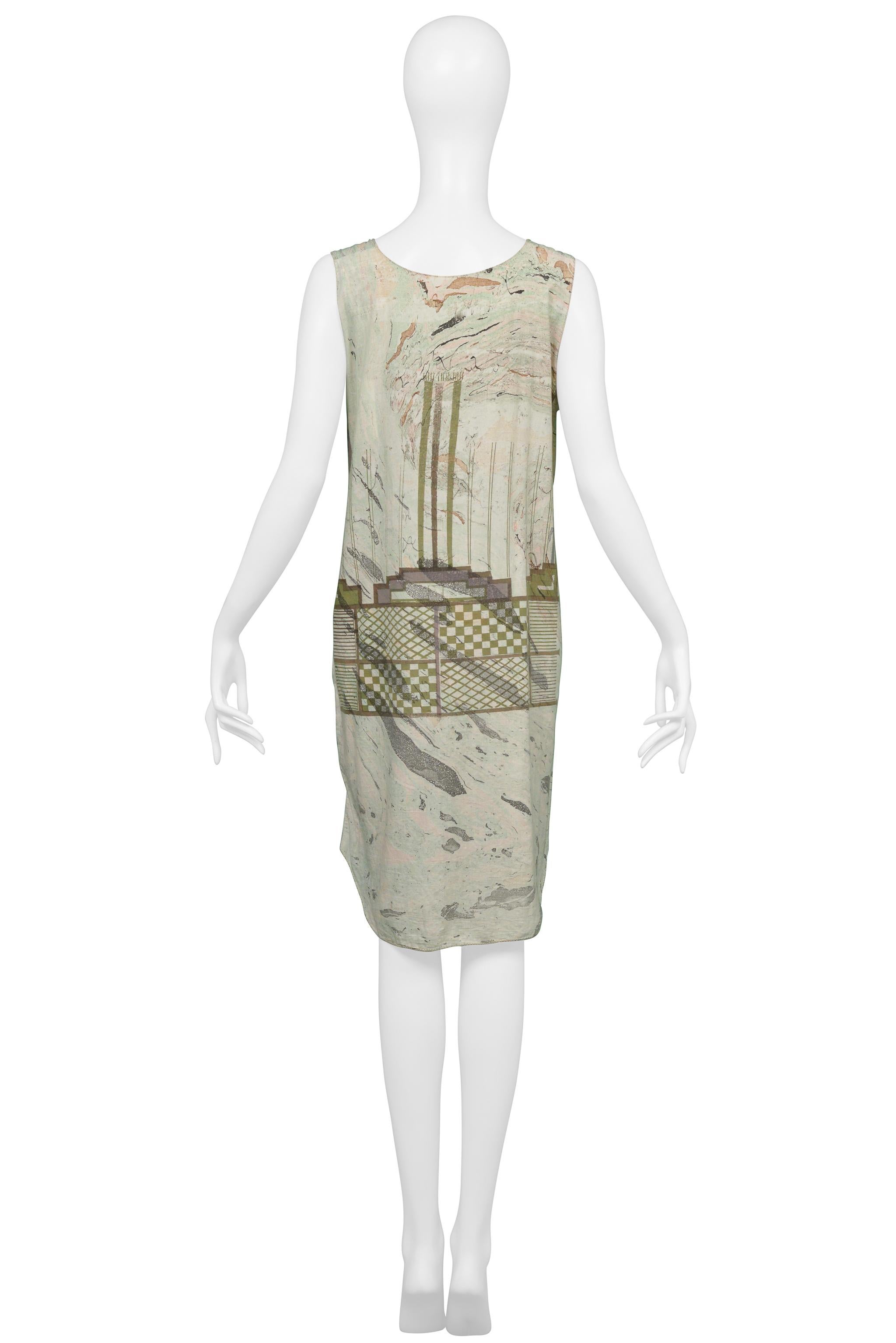 Vivienne Westwood and Malcolm Mclaren - Vestito in cotone con stampa grafica Worlds End in vendita 1