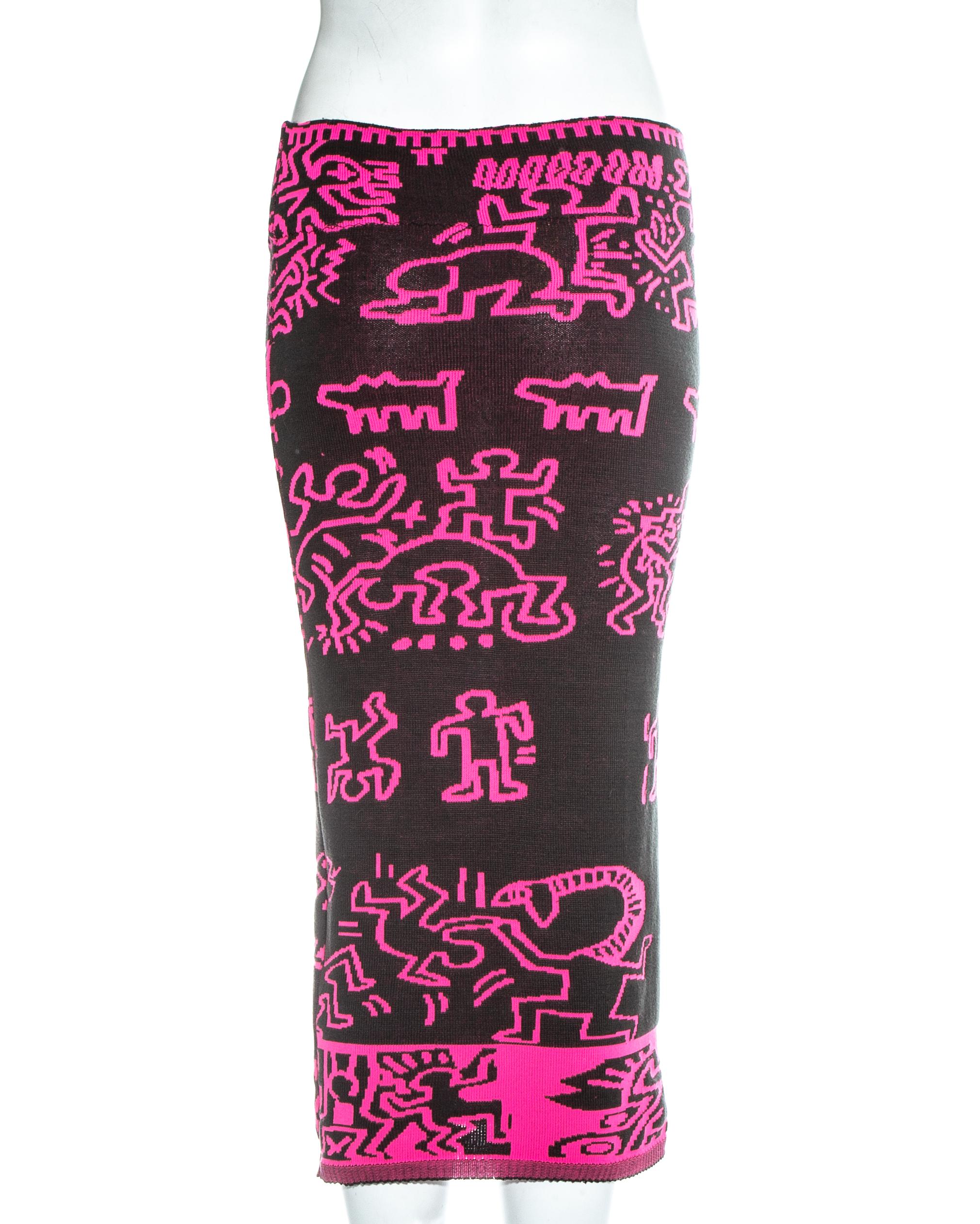 Vivienne Westwood & Malcolm McLaren Worlds End Keith Haring skirt, fw 1983 In Excellent Condition In London, GB