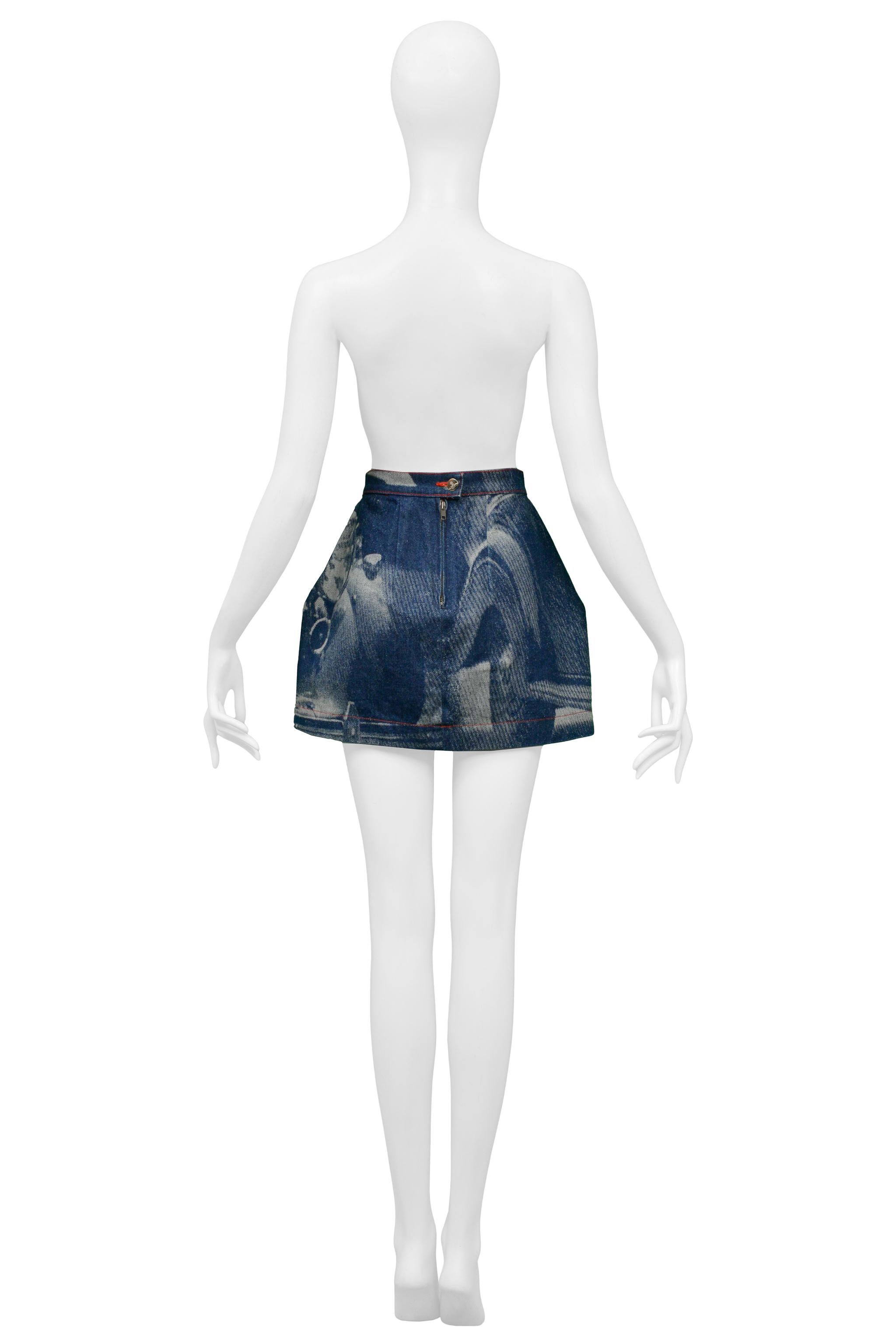 Black Vivienne Westwood & Malcolm McLaren World's End Rolls Royce Mini Skirt 1992-93