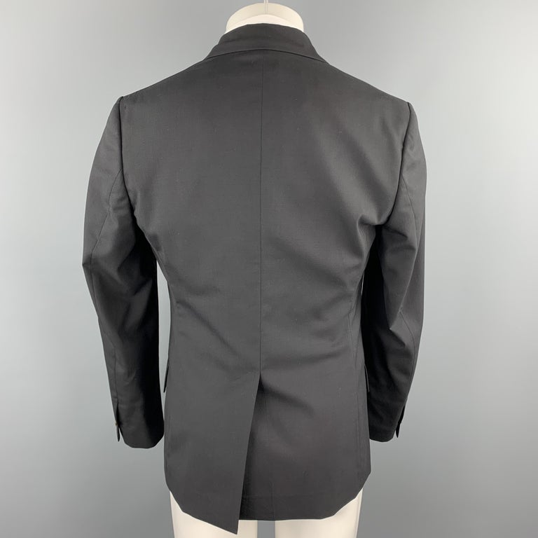 Men's VIVIENNE WESTWOOD MAN James Size 40 Black Wool Notch Lapel Suit For Sale