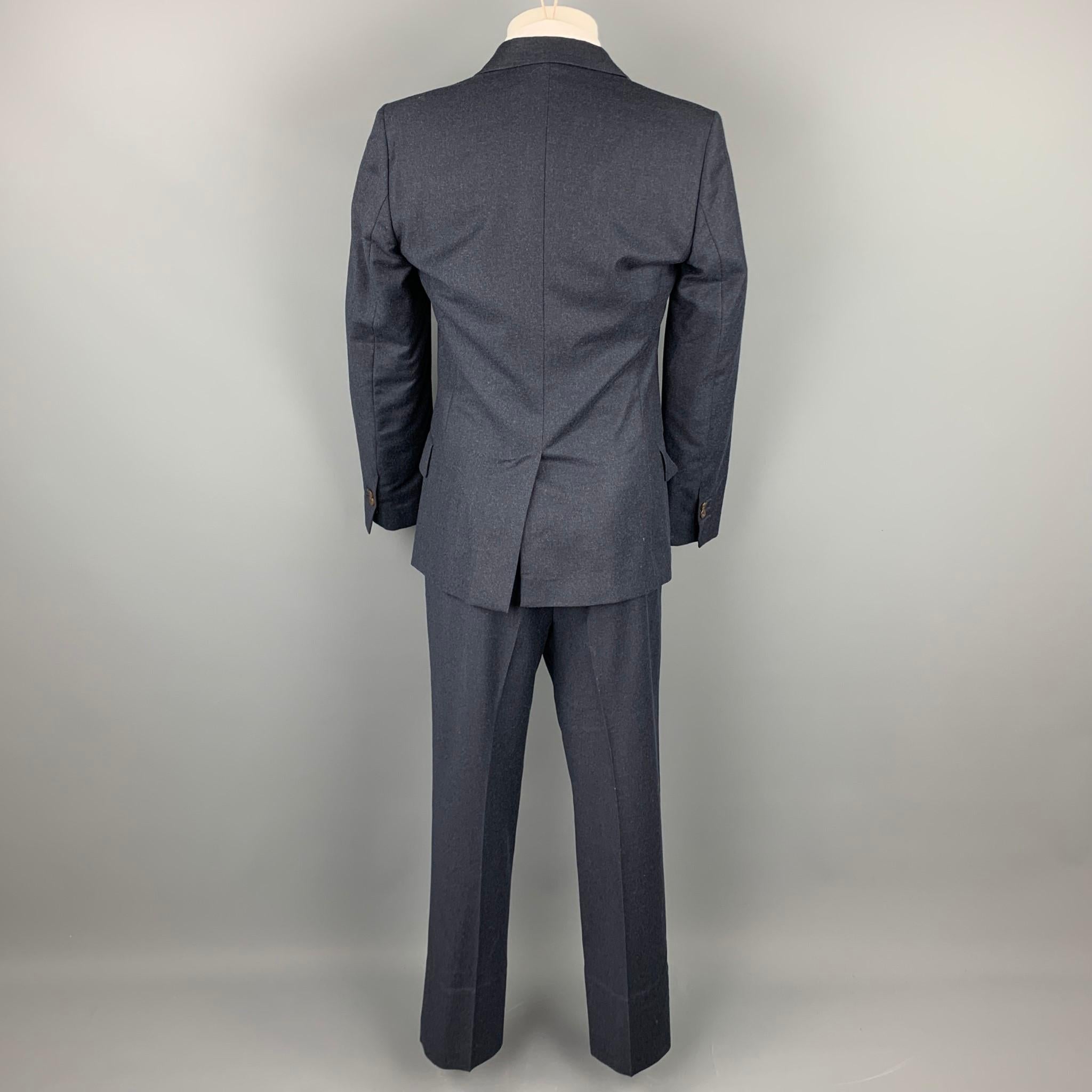 VIVIENNE WESTWOOD MAN Size 40 Navy Wool Notch Lapel Suit In Excellent Condition In San Francisco, CA