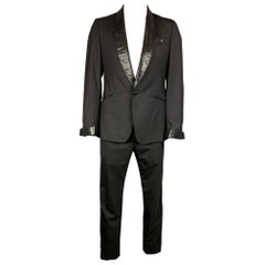 VIVIENNE WESTWOOD MAN Size 42 Black Wool Shawl Collar Tuxedo Suit
