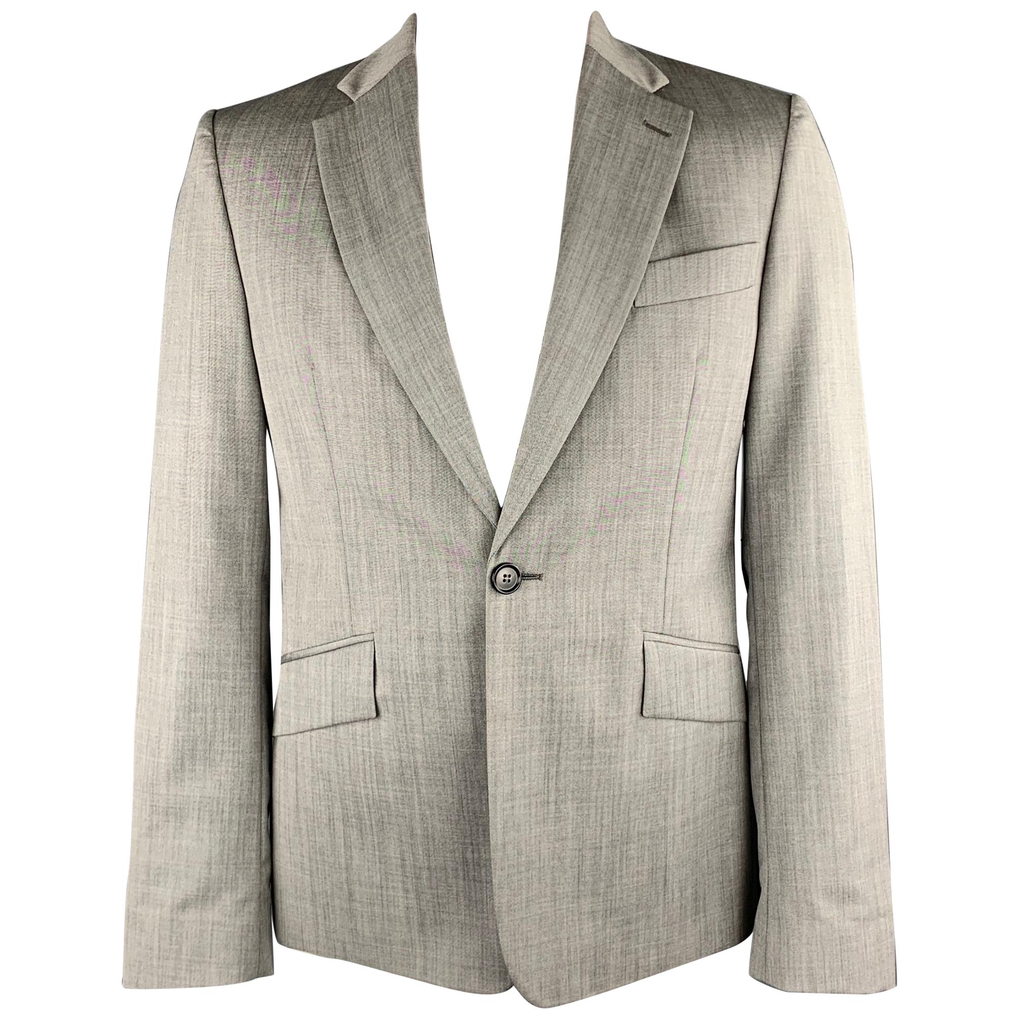 VIVIENNE WESTWOOD MAN Size 42 Grey Wool Notch Lapel Sport Coat