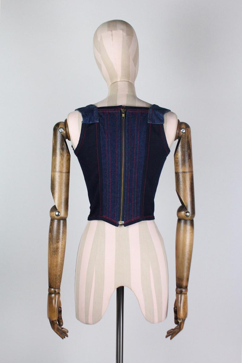Beige Vivienne Westwood Marlene Dietrich Lips Corset F/W 1992