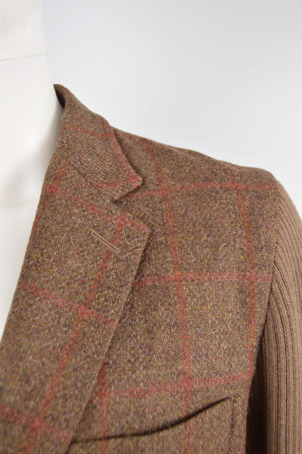 Vivienne Westwood Men's Pure Wool Checked Tweed & Knit Sport Coat, Fall 2012 3