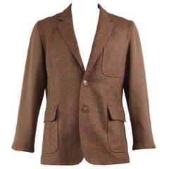 Vivienne Westwood Men's Pure Wool Checked Tweed & Knit Sport Coat, Fall 2012