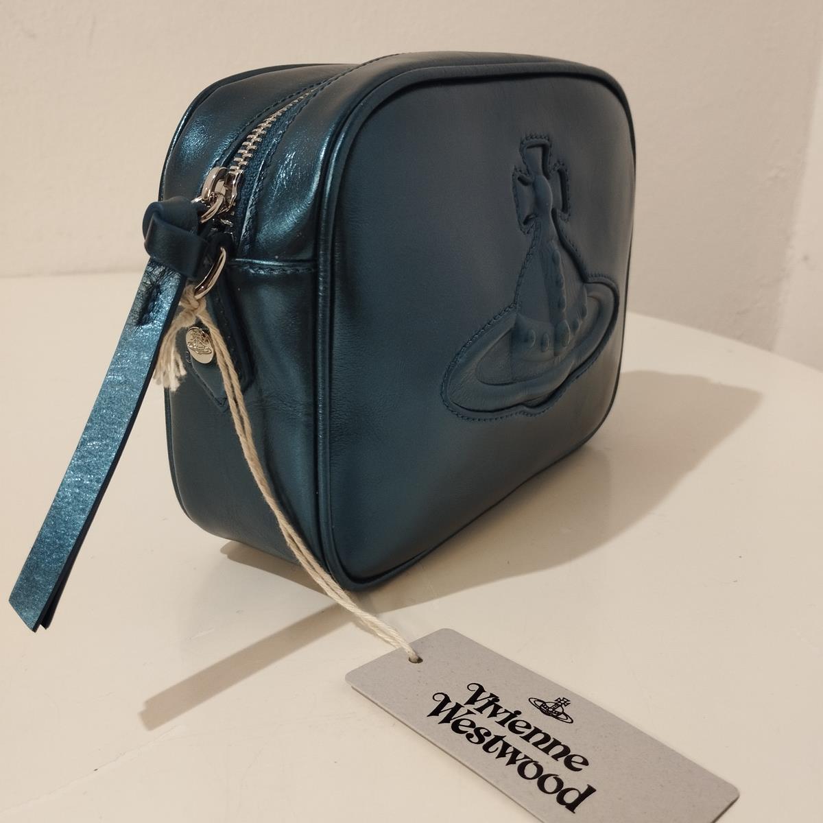 Black Vivienne Westwood Metal Camera Bag
