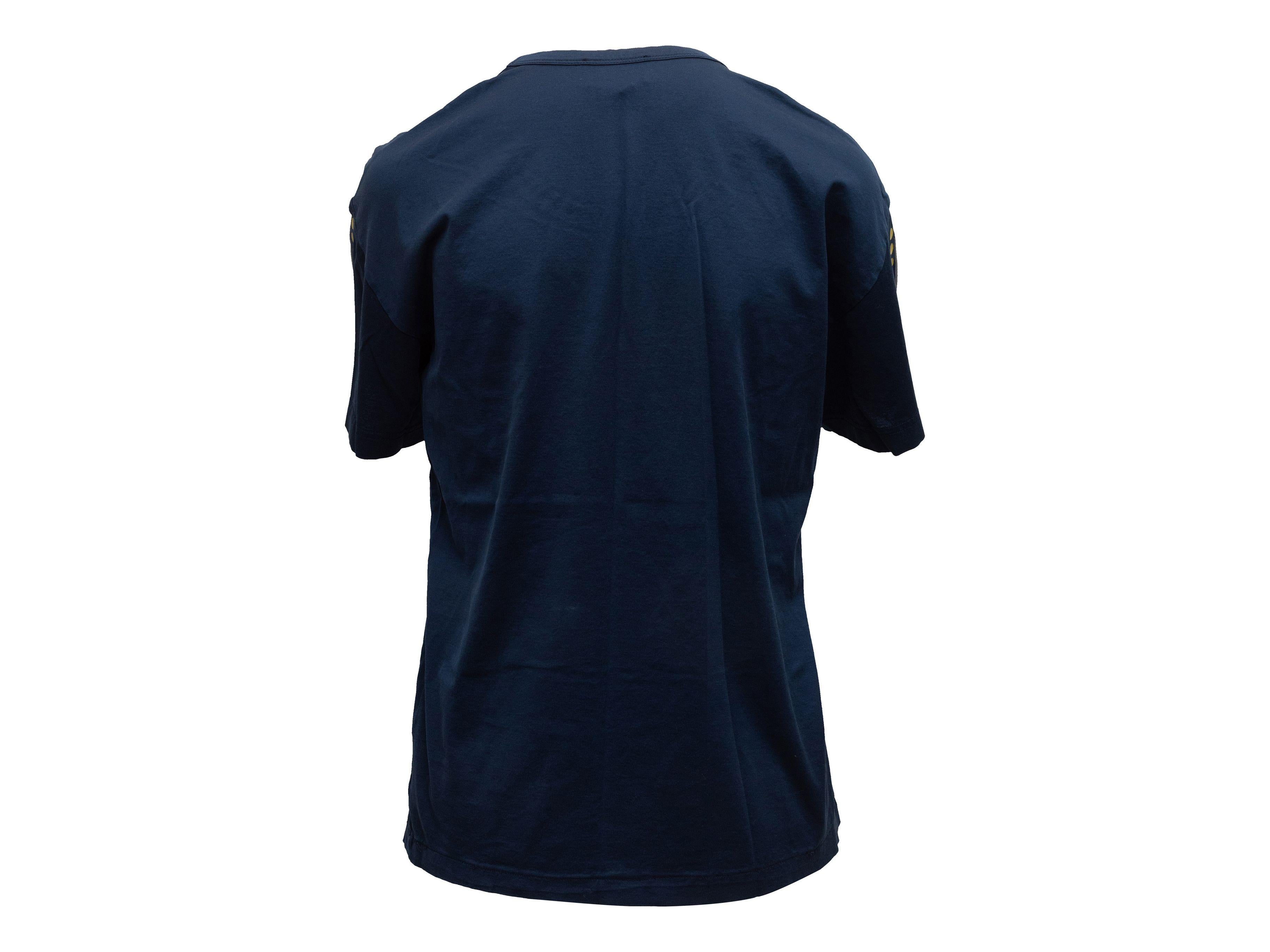 Black Vivienne Westwood Navy & Multicolor Man Graphic T-Shirt