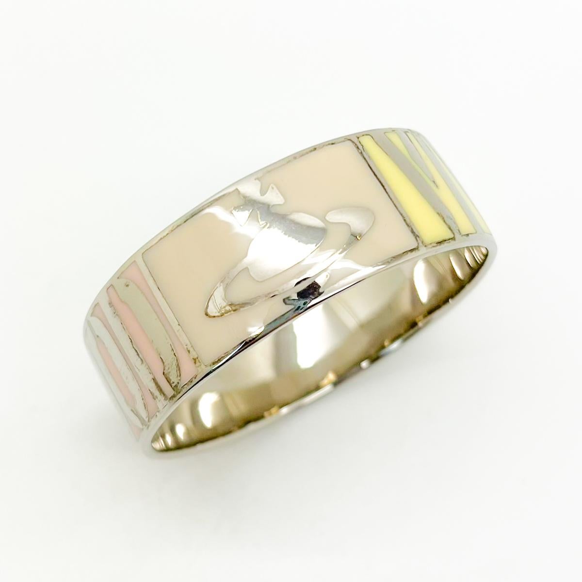 Vivienne Westwood Bracelet jonc orbe en émail avec logo, années 2000 en vente 2