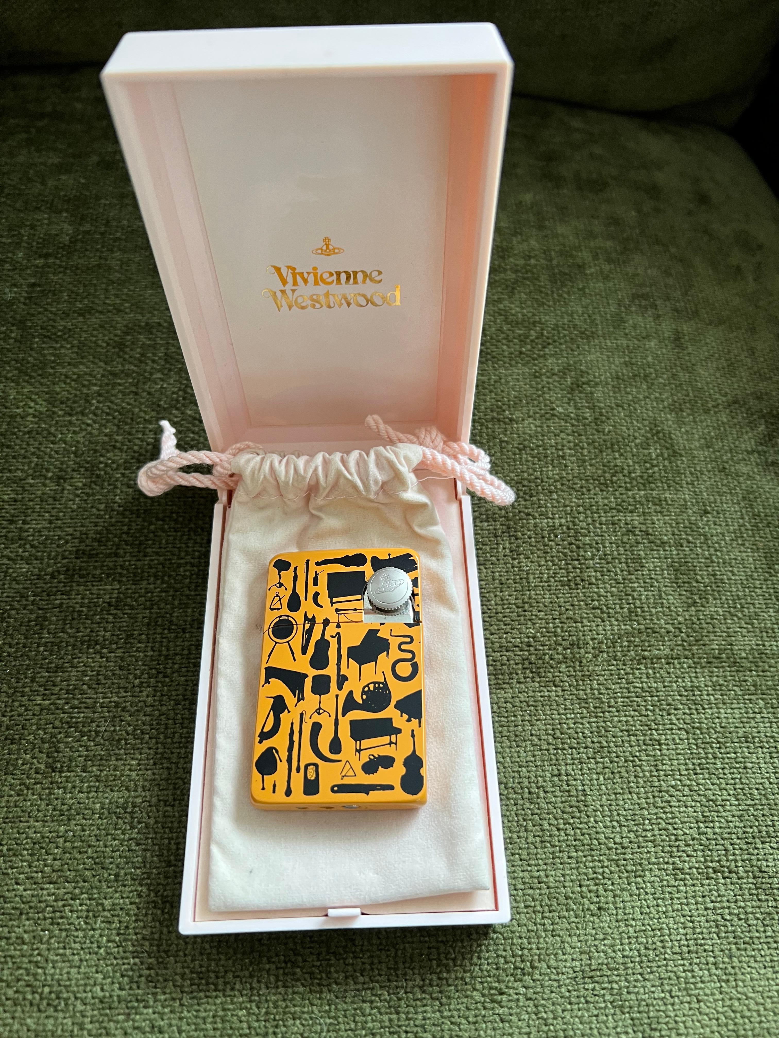 “Vivienne Westwood” Enamel Gas Lighter
Westwood has carried her rebellious spirit into her collections throughout her career, often combining punk symbolism with traditional feminine themes, and she's now considered one of the greatest architects of