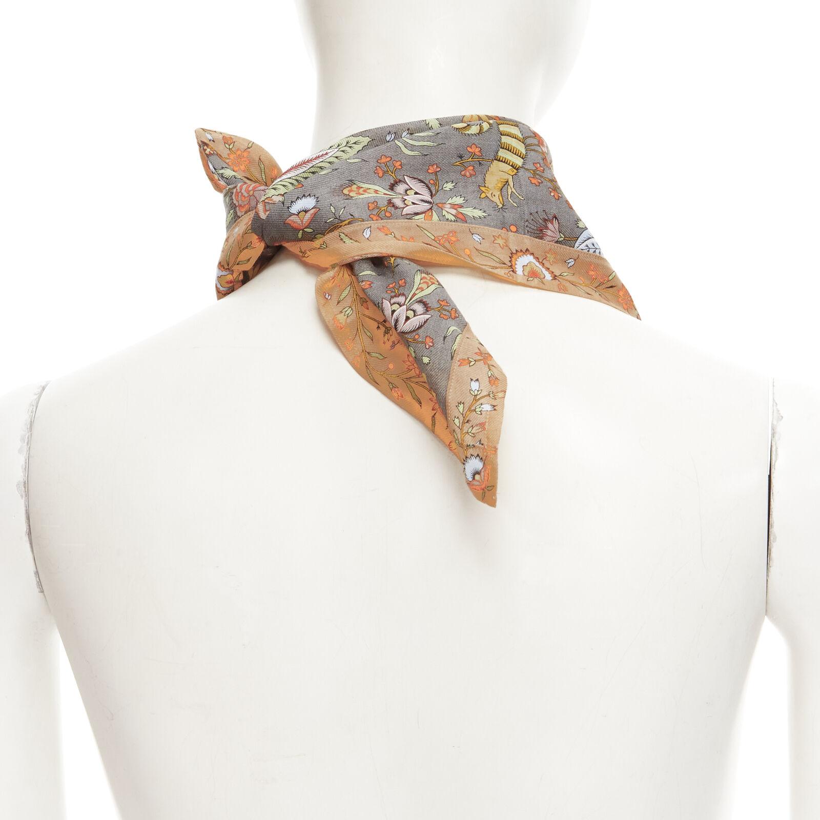 Men's VIVIENNE WESTWOOD orb logo mythical creatures floral handkerchief neckscarf For Sale